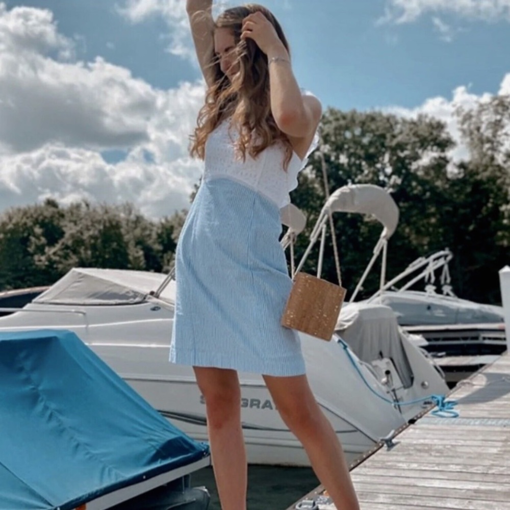 Lilly Pulitzer Maya Shift Seersucker Dress